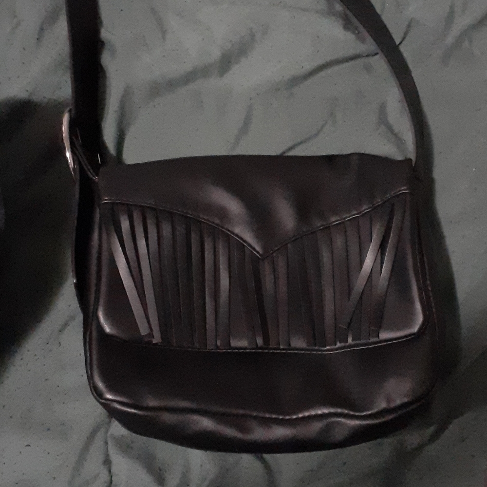 Wild fable- black fringe shoulder bag